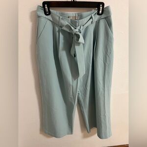 ASOS Sky Blue Tie-Waist Pants / Culottes Size 8